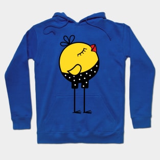 Cute Little Yellow Bird Cartoon Character Hoodie